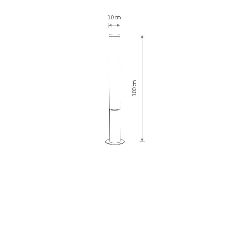 MIA LED staande tuinlamp zwart 100 cm, afbeelding 8