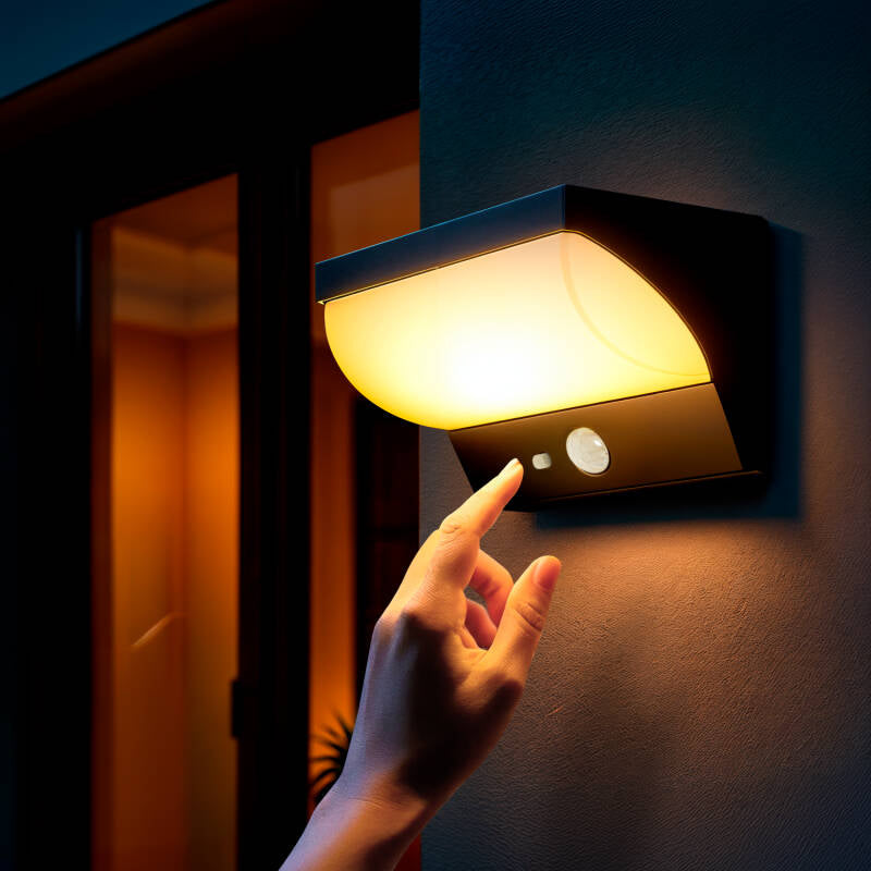 MIRVAVO solar buitenwandlamp zwart, afbeelding 5