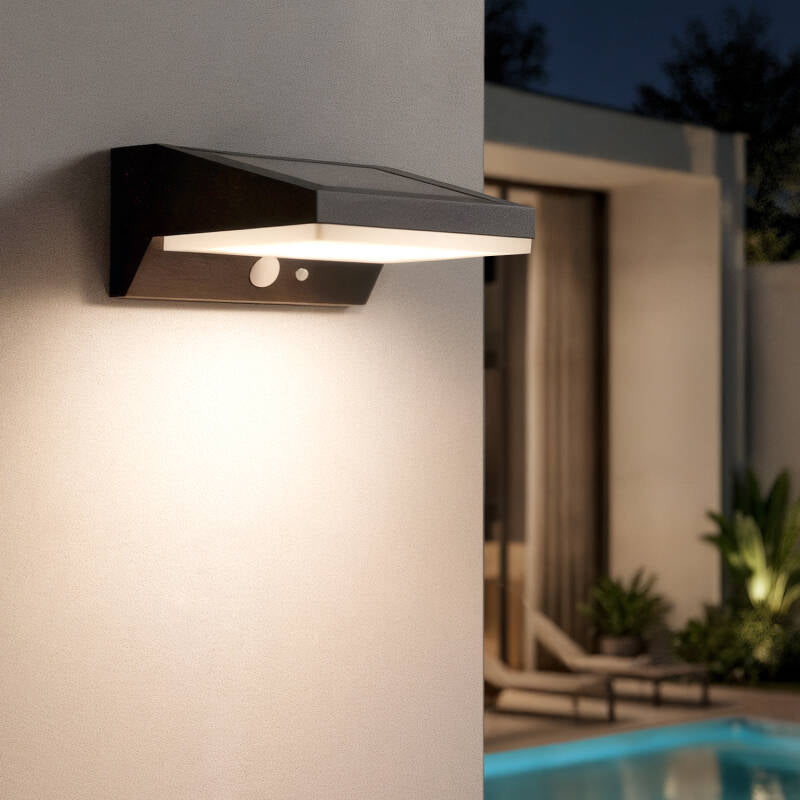 NAVRARO solar buitenwandlamp zwart, afbeelding 6