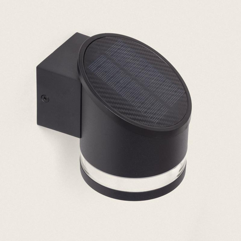 NERVIVO solar buitenwandlamp zwart