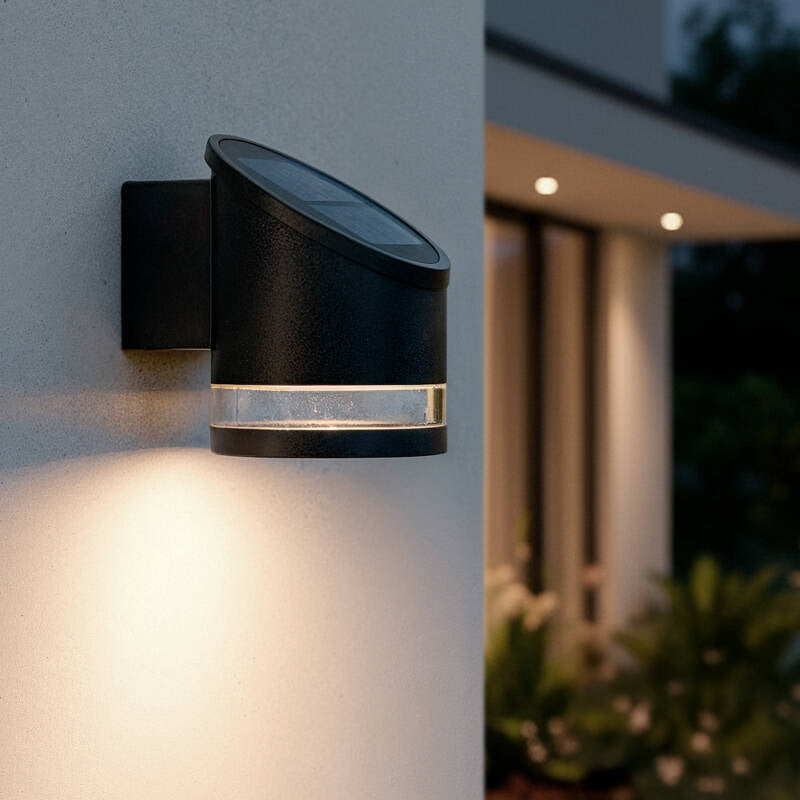 NERVIVO solar buitenwandlamp zwart, afbeelding 5