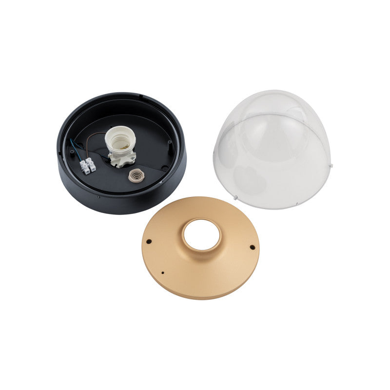 NOOK buitenplafondlamp goud met zwart, afbeelding 5