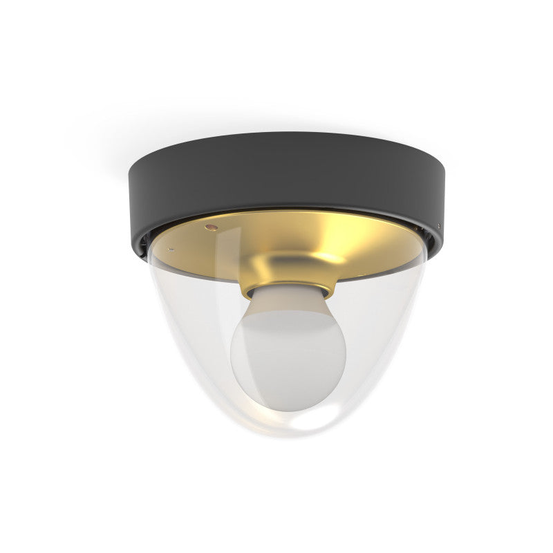 NOOK buitenplafondlamp goud met zwart