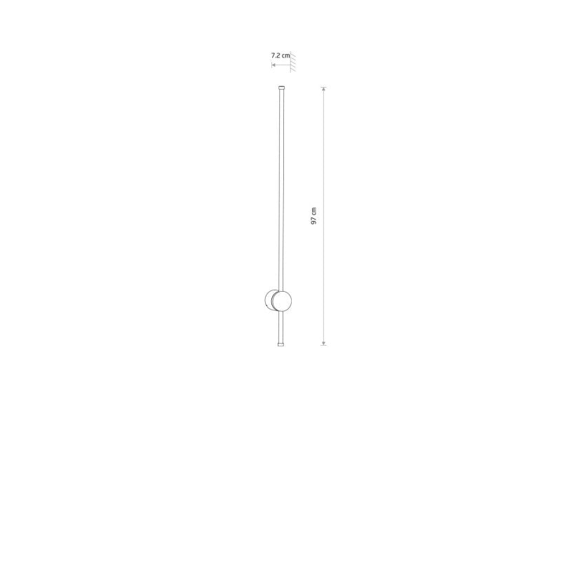 ORLA LED buitenwandlamp zwart M, afbeelding 6