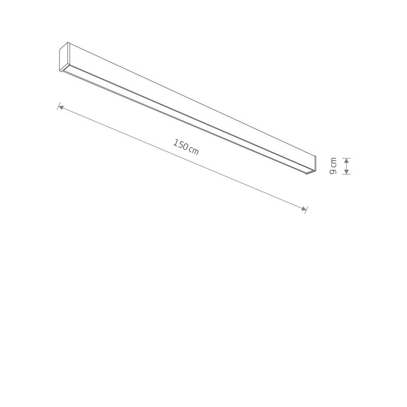 OUTLINE LED buitenplafondlamp L zwart, afbeelding 6