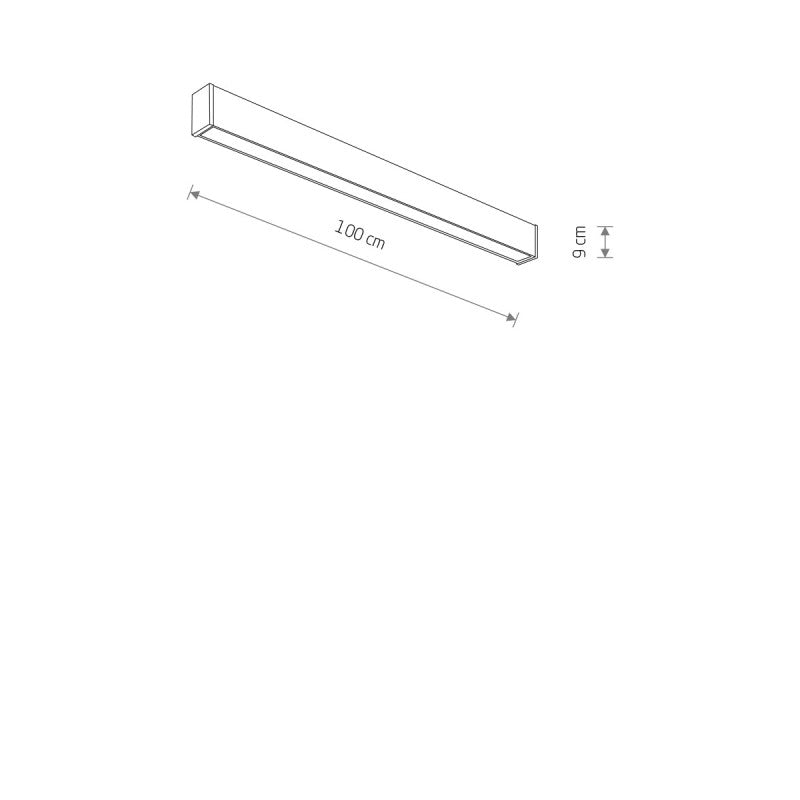 OUTLINE LED buitenplafondlamp M zwart, afbeelding 6