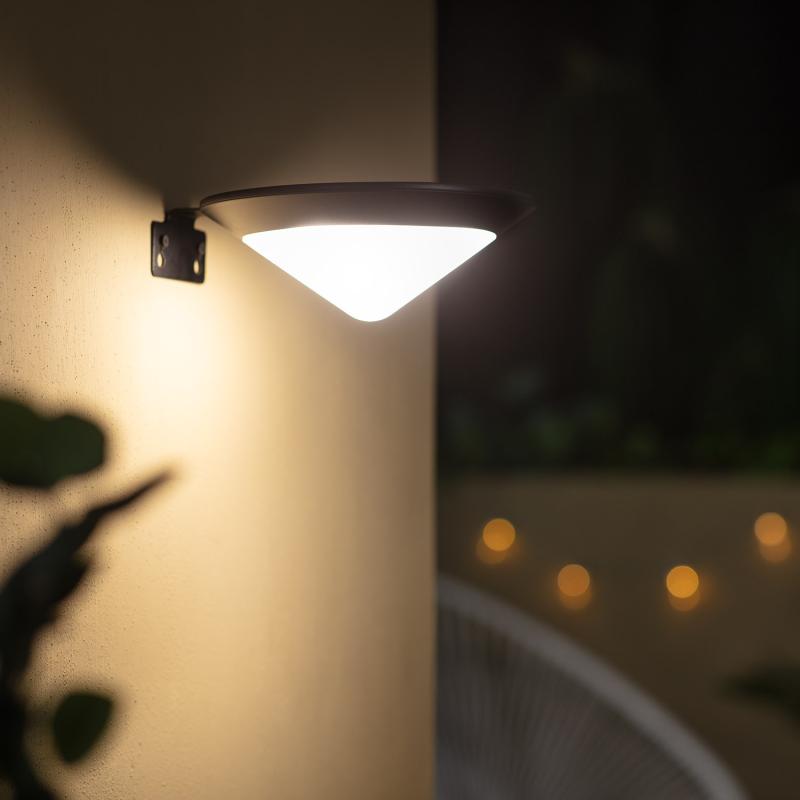 PALMANO solar buitenwandlamp zwart, afbeelding 3