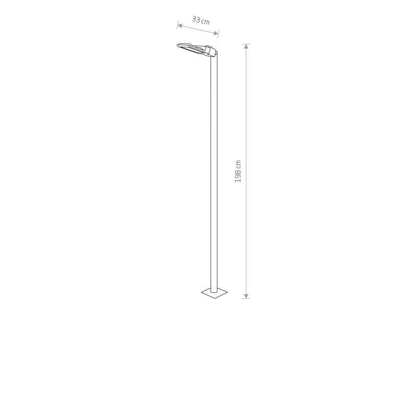 PATHWAY LED tuinlantaarn zwart 198 cm, afbeelding 2