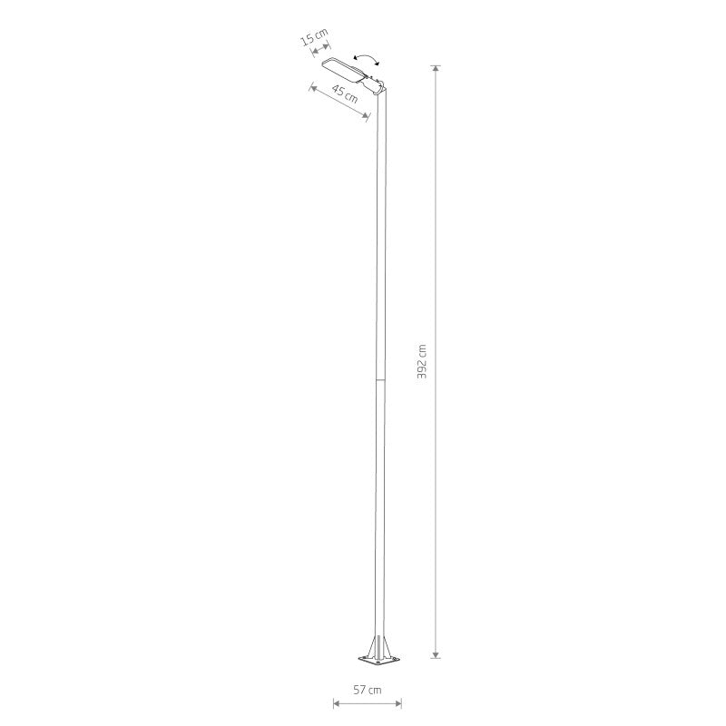 PATHWAY LED PRO lantaarnpaal zwart 4000K, afbeelding 2