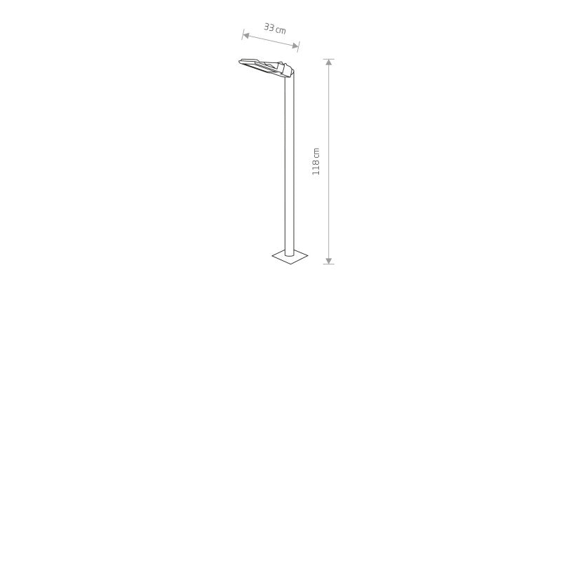PATHWAY LED tuinlantaarn zwart 118 cm, afbeelding 2