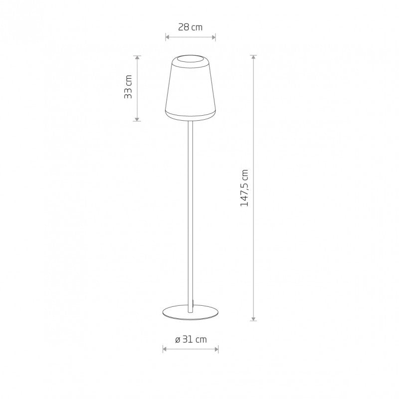 PATIO staande buitenvloerlamp grafiet, afbeelding 5