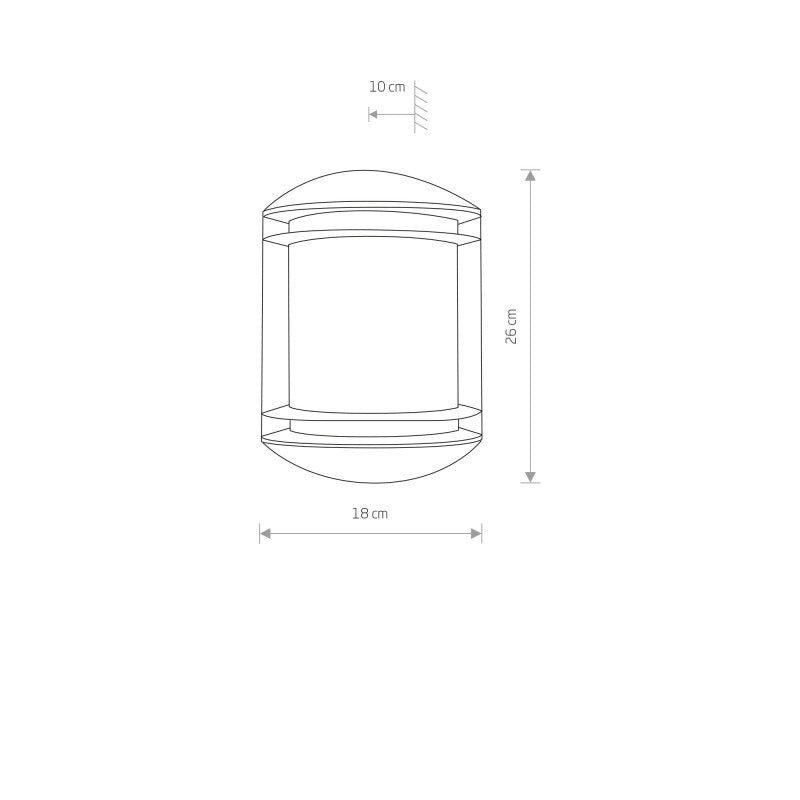 QUARTZ I buitenwandlamp grafiet, afbeelding 2