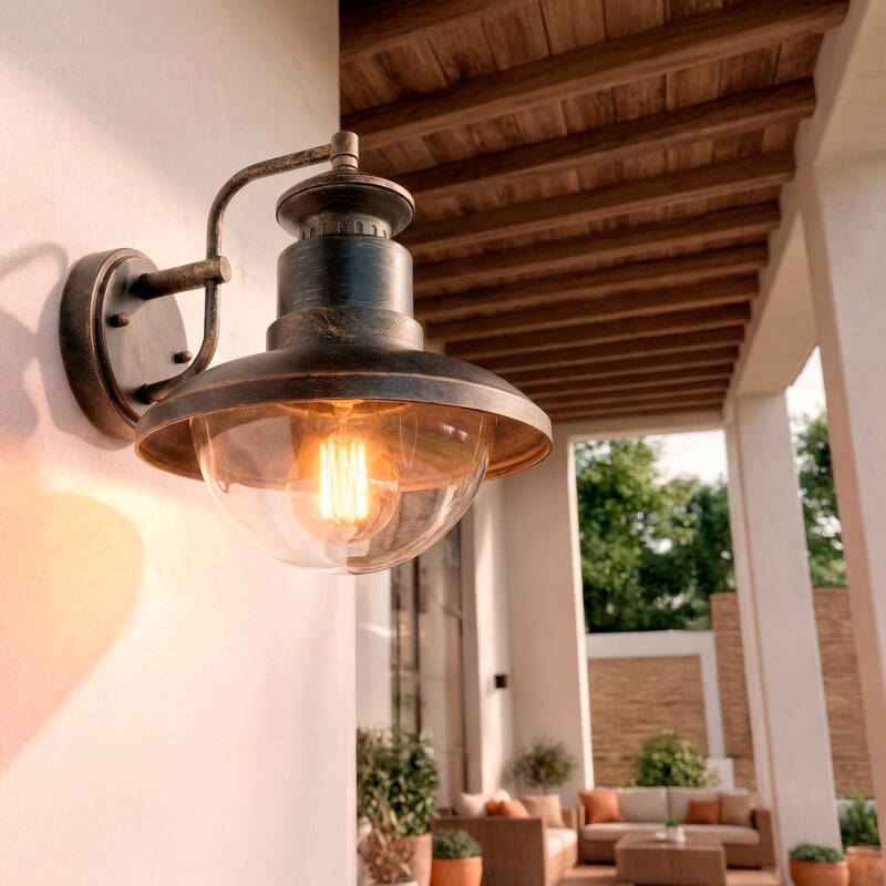 QUARZARO buitenwandlamp messing, afbeelding 5