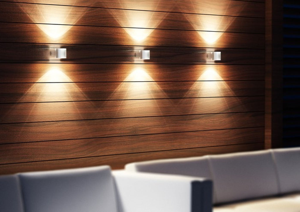 MOIRE II buitenwandlamp aluminium, afbeelding 5