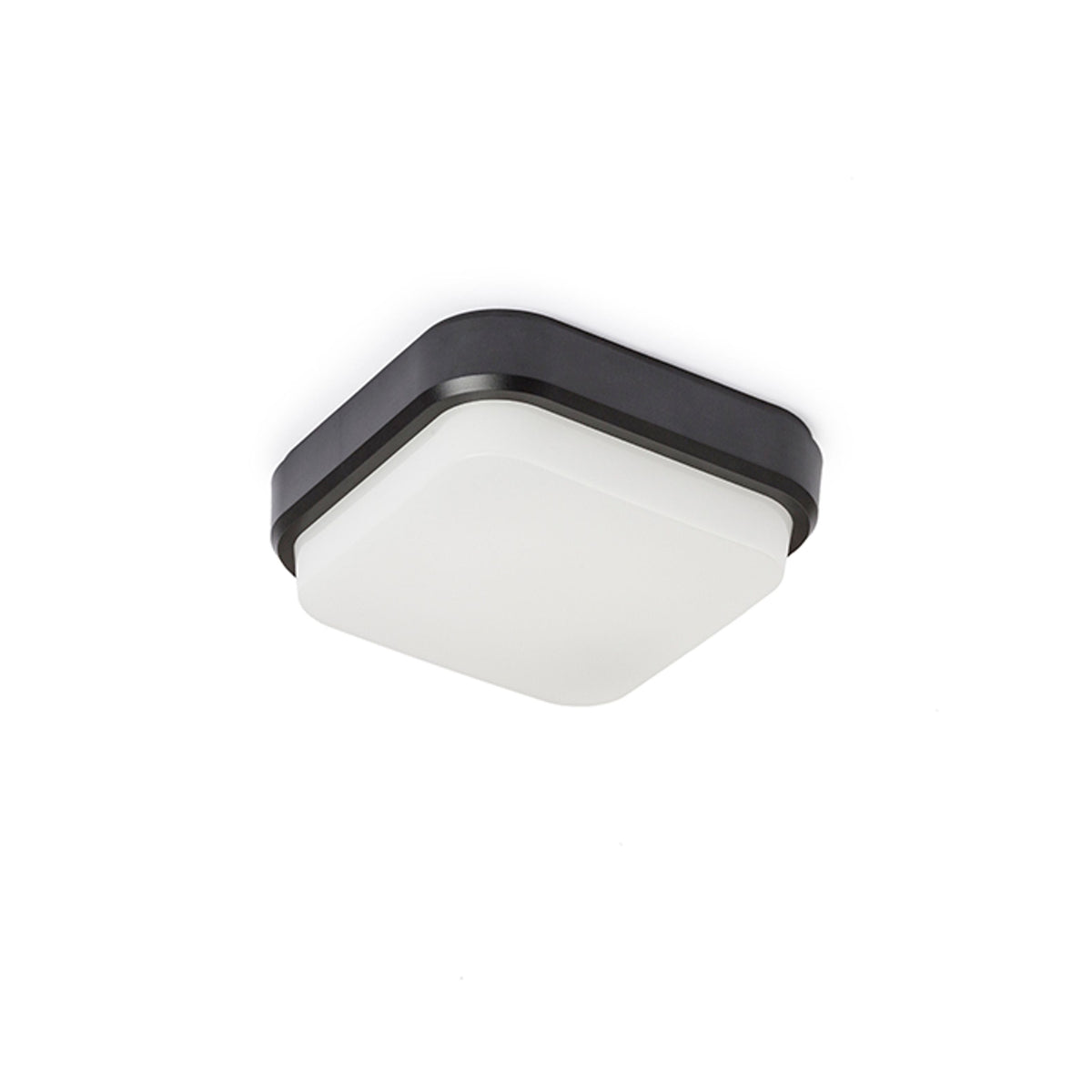 TARIS SQ 17 buitenplafondlamp zwart