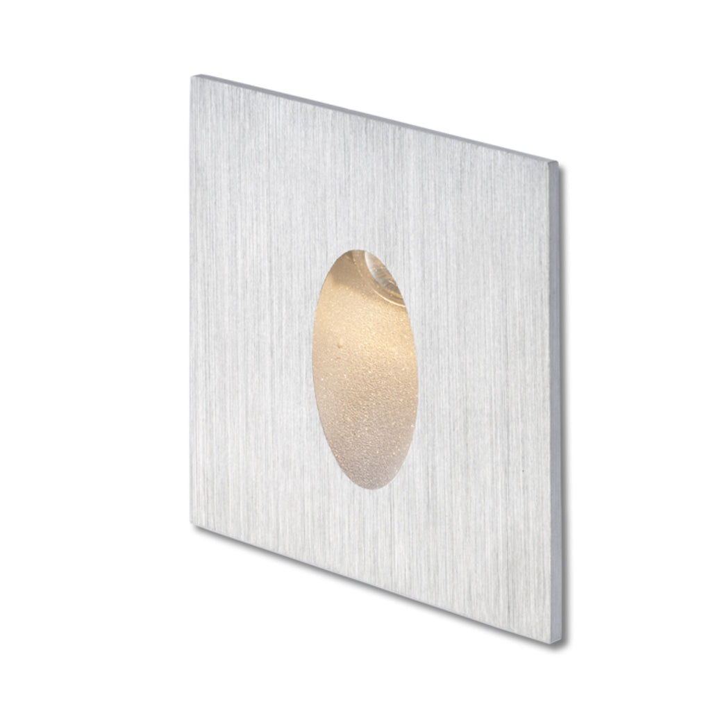 ELICA VIERKANT buitenwandlamp geborsteld aluminium
