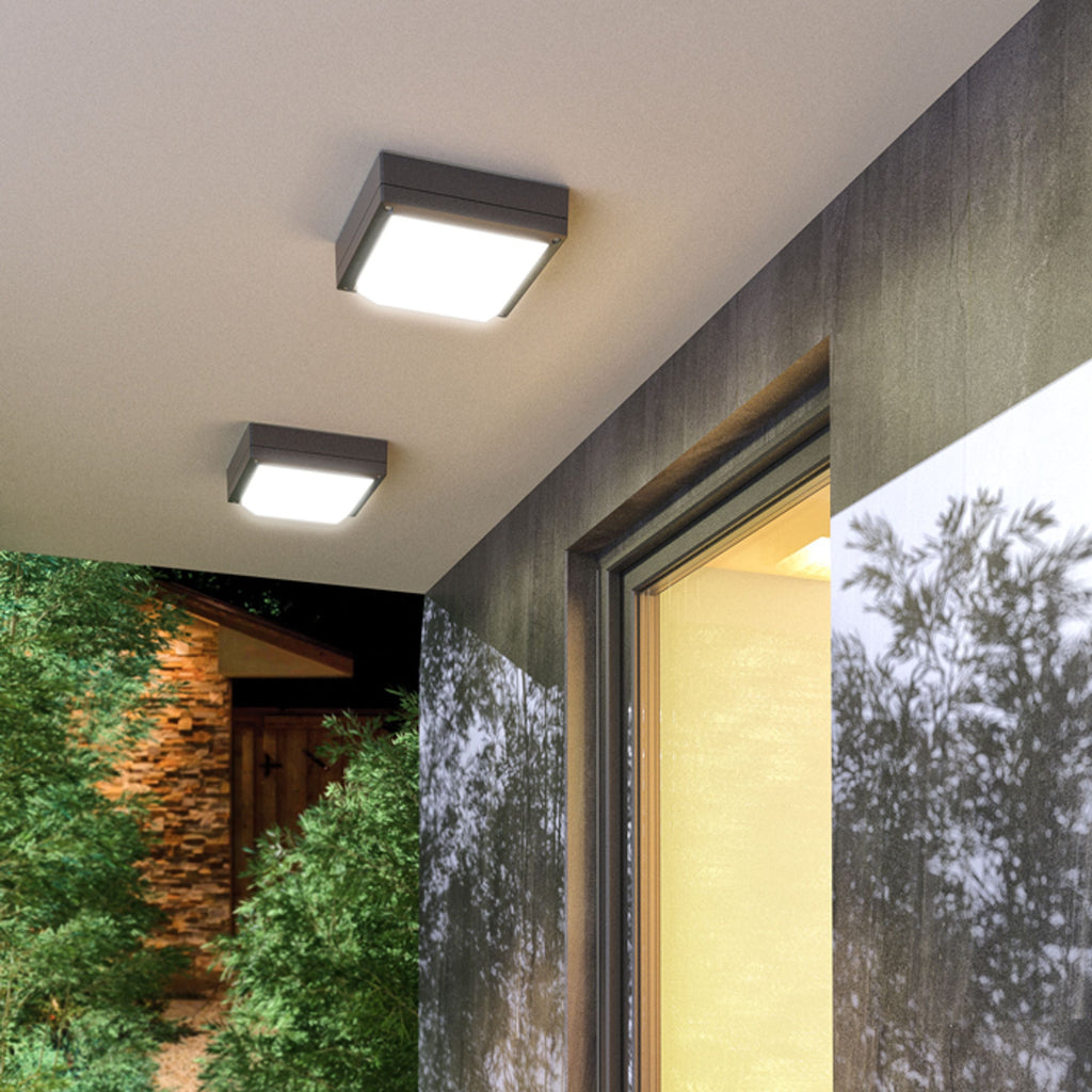 DELTA 215 buitenplafondlamp antraciet, afbeelding 4
