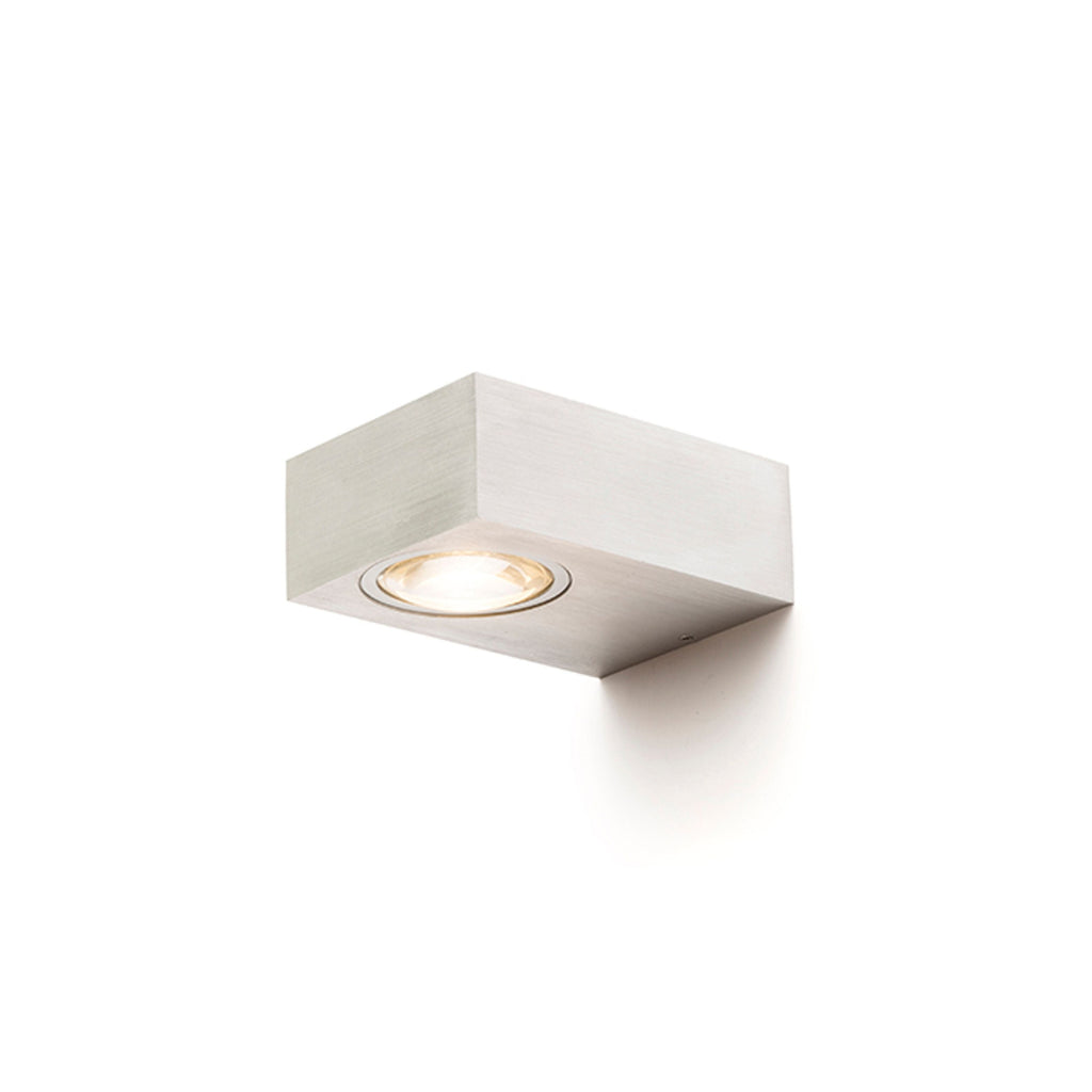 KORSO I buitenwandlamp geborsteld aluminium