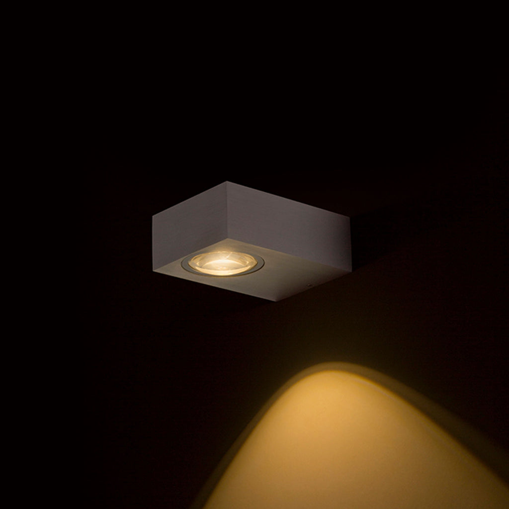 KORSO I buitenwandlamp geborsteld aluminium, afbeelding 2