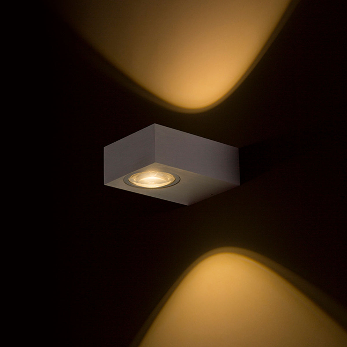 KORSO II buitenwandlamp geborsteld aluminium, afbeelding 2