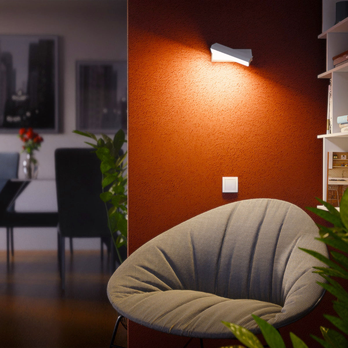 TWIST buitenwandlamp wit, afbeelding 3