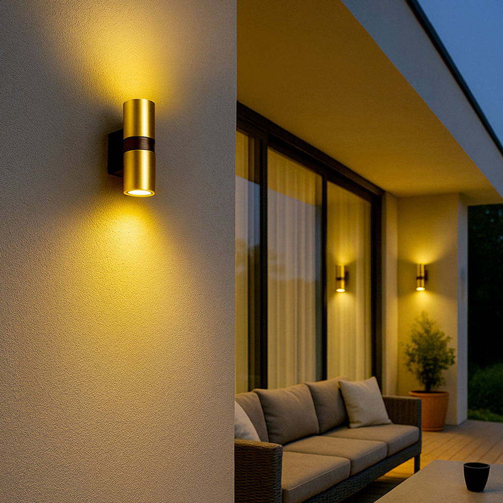 MANO buitenwandlamp messing/zwart, afbeelding 4