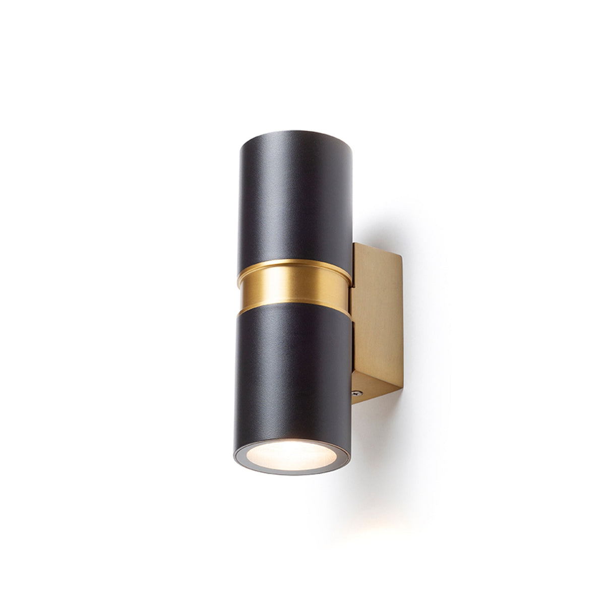 MANO buitenwandlamp zwart/messing