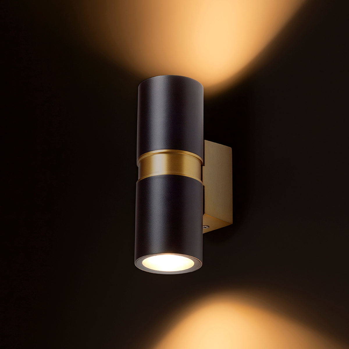 MANO buitenwandlamp zwart/messing, afbeelding 2