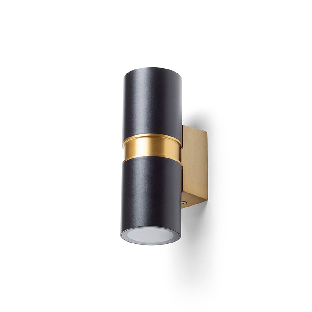 MANO buitenwandlamp zwart/messing, afbeelding 4