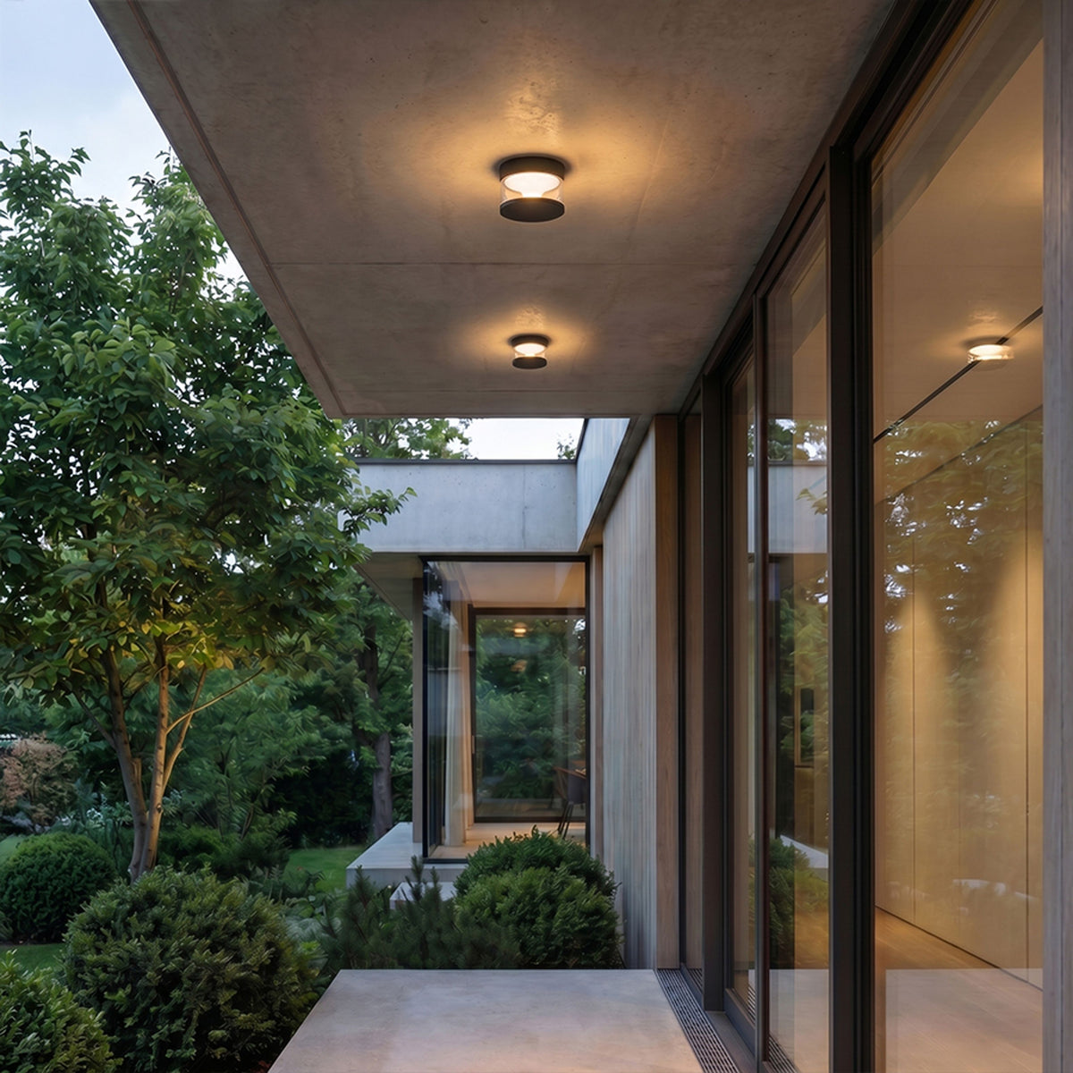 BRENDA buitenplafondlamp zwart, afbeelding 2