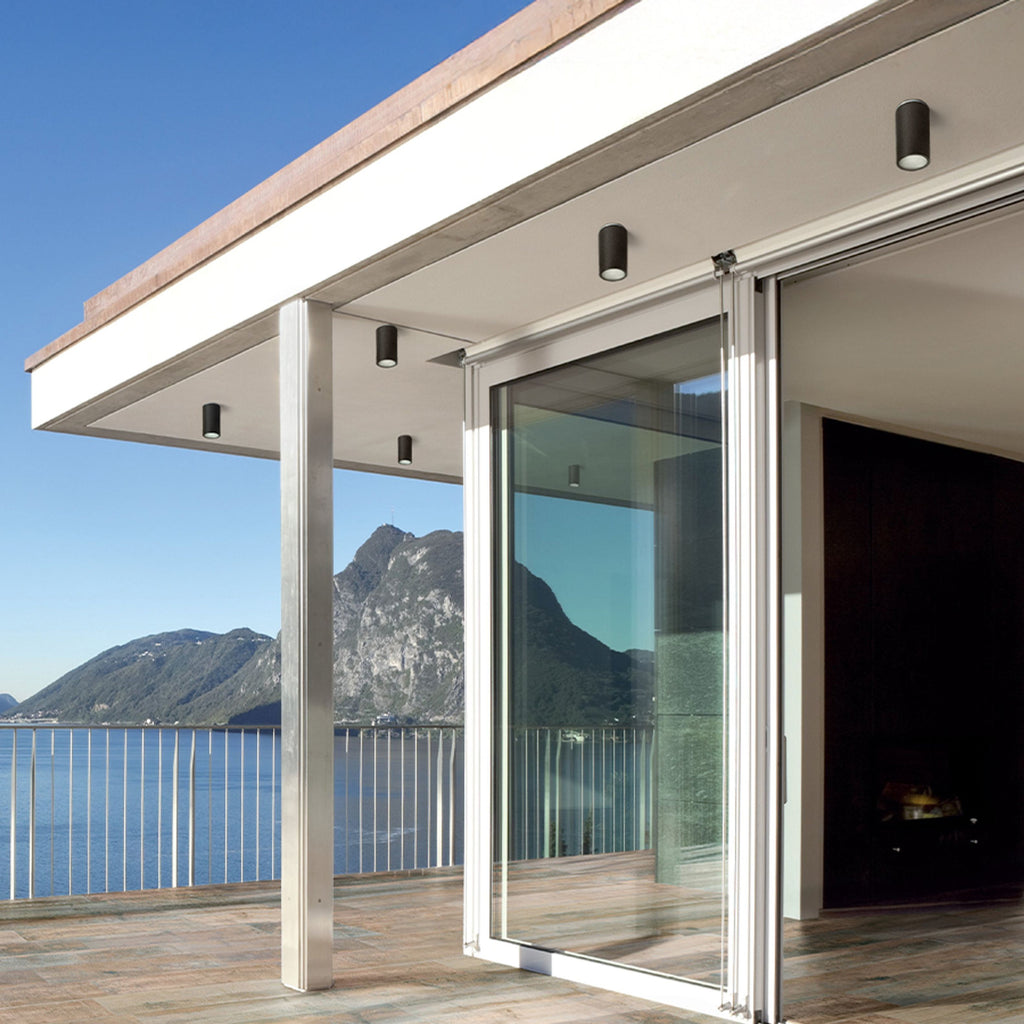 DUNE E27 buitenplafondlamp zwart, afbeelding 3
