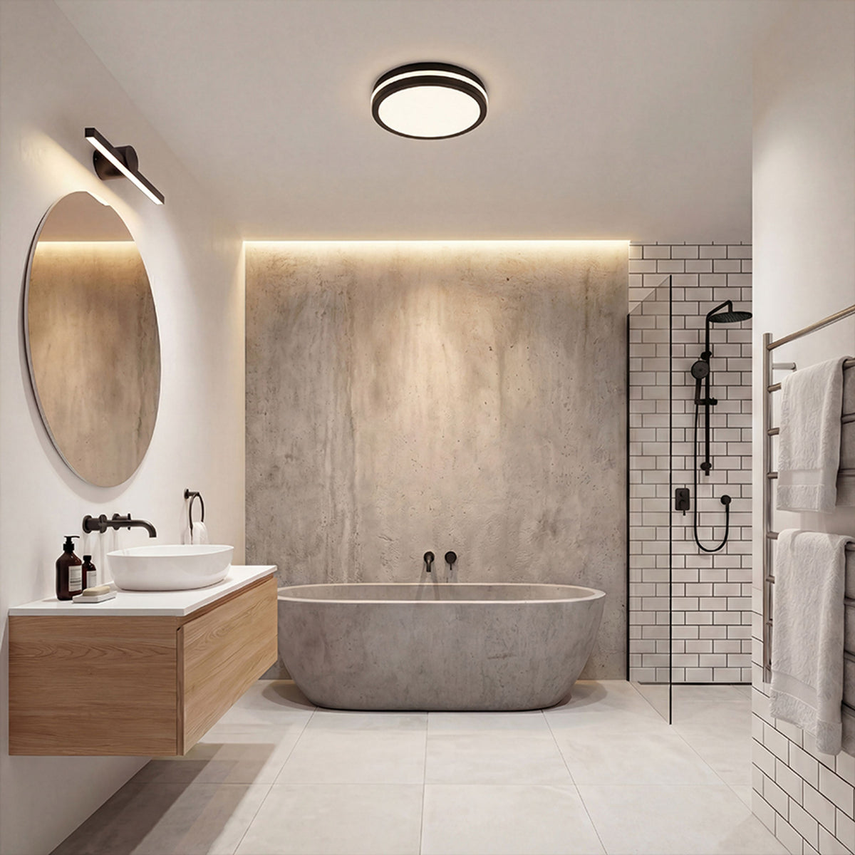 SONO 40 buitenplafondlamp zwart, afbeelding 5