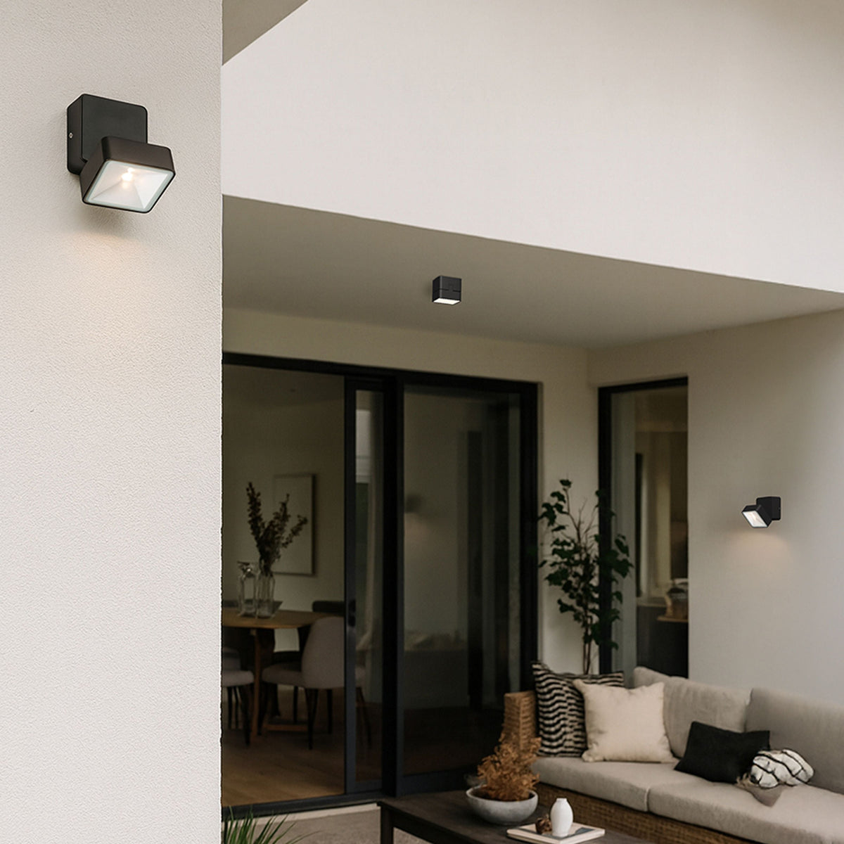 FLAVIO SQ buitenplafondlamp zwart, afbeelding 3