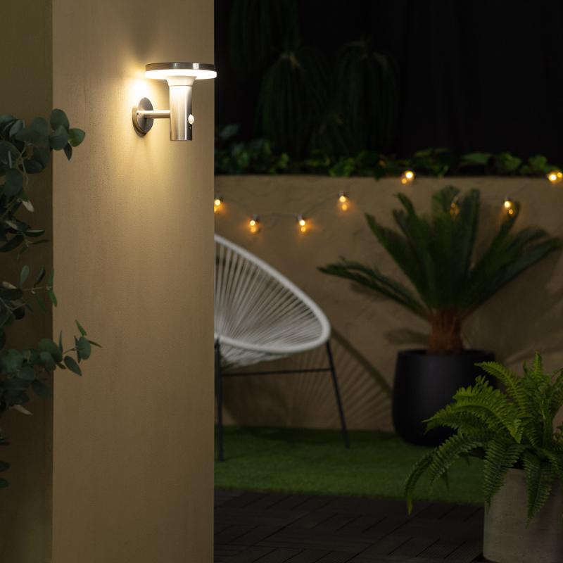 SARDAVO solar buitenwandlamp zilver, afbeelding 2