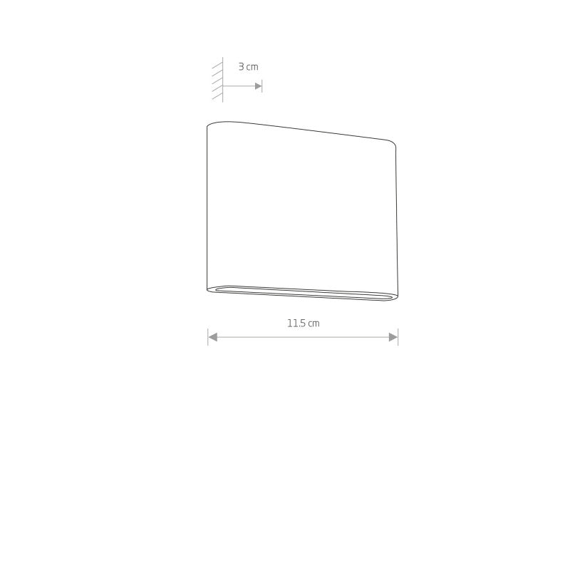 SEMI LED buitenwandlamp grafiet, afbeelding 2