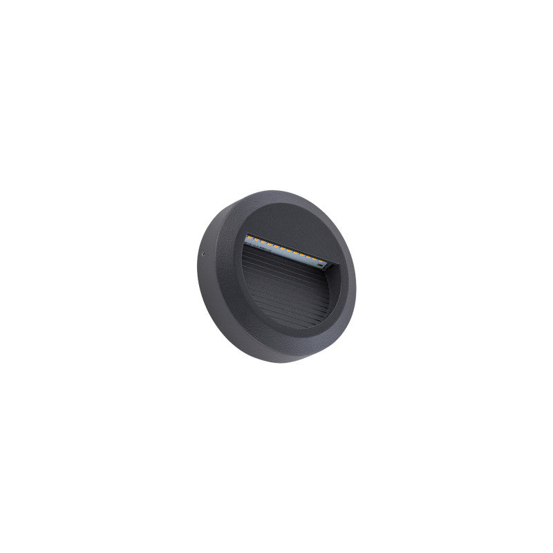 SIDEWALK ROUND LED buitenwandlamp zwart, afbeelding 3