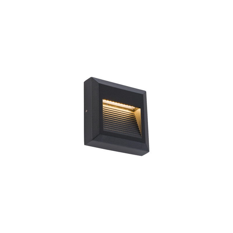 SIDEWALK SQUARE LED buitenwandlamp zwart