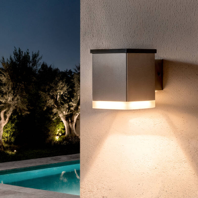 SKARANO solar buitenwandlamp grijs, afbeelding 6
