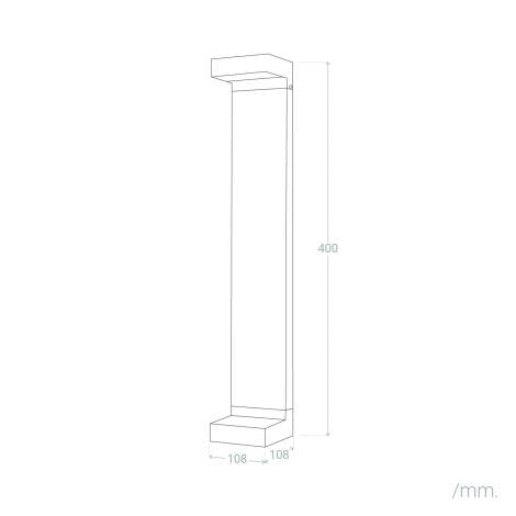 ORLAVO tuinpaal maattekening