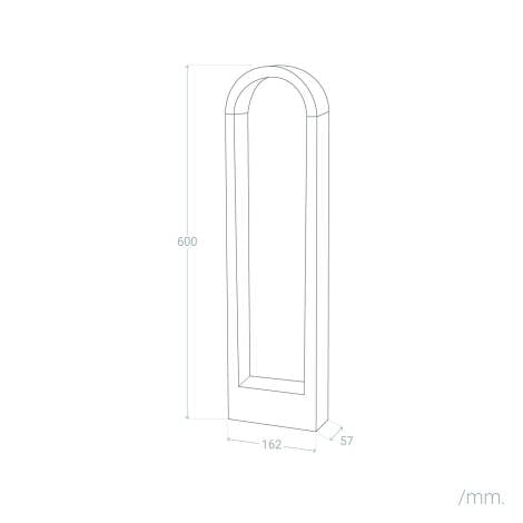 QUINARO tuinpaal maattekening