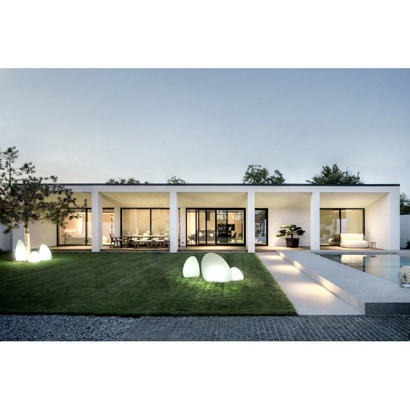 STONE lichtgevende tuinsteen wit M, afbeelding 3