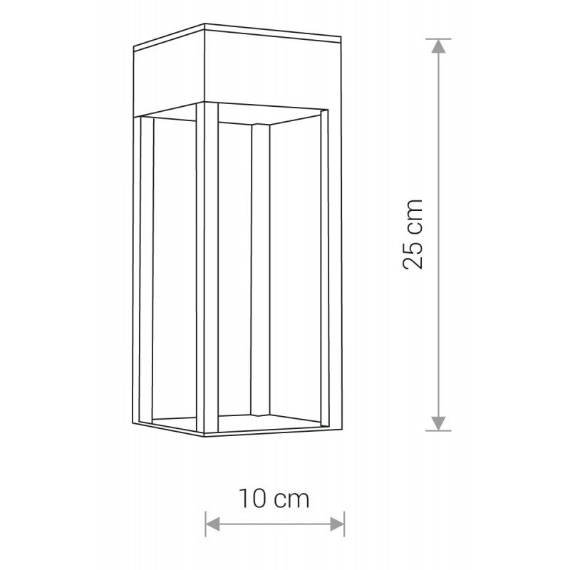 STRUCTURE LED buitenwandlamp zwart, afbeelding 3