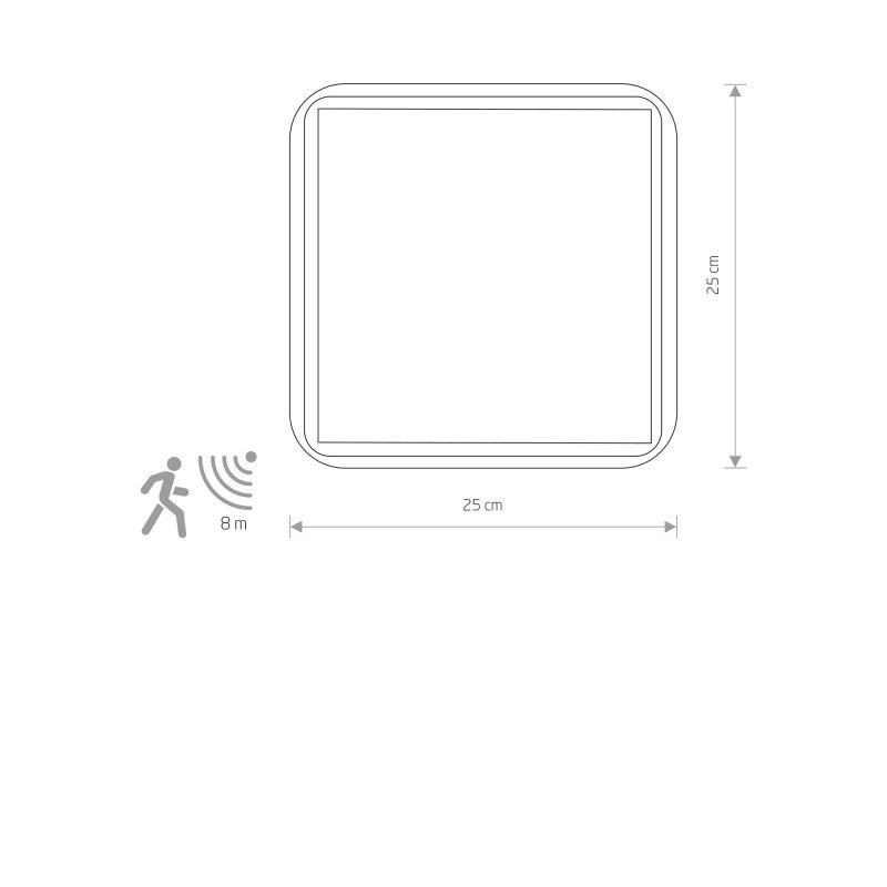 TAHOE II SENSOR plafondlamp wit, afbeelding 2