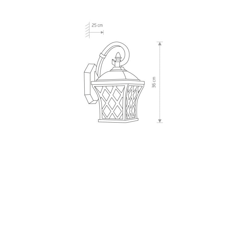 TAY buitenwandlamp zwart, afbeelding 2
