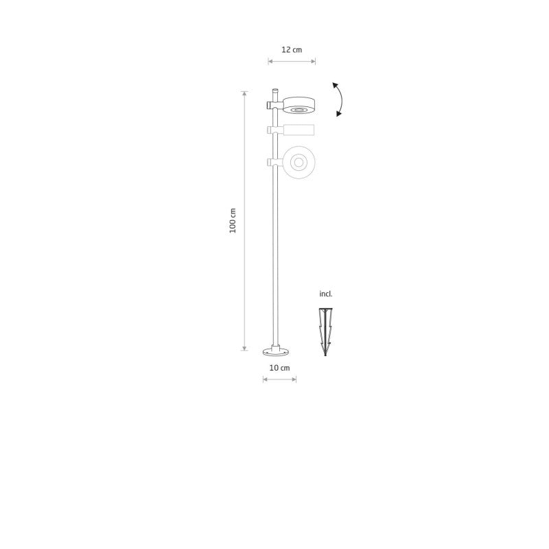 TESSA LED tuinlamp zwart, afbeelding 8