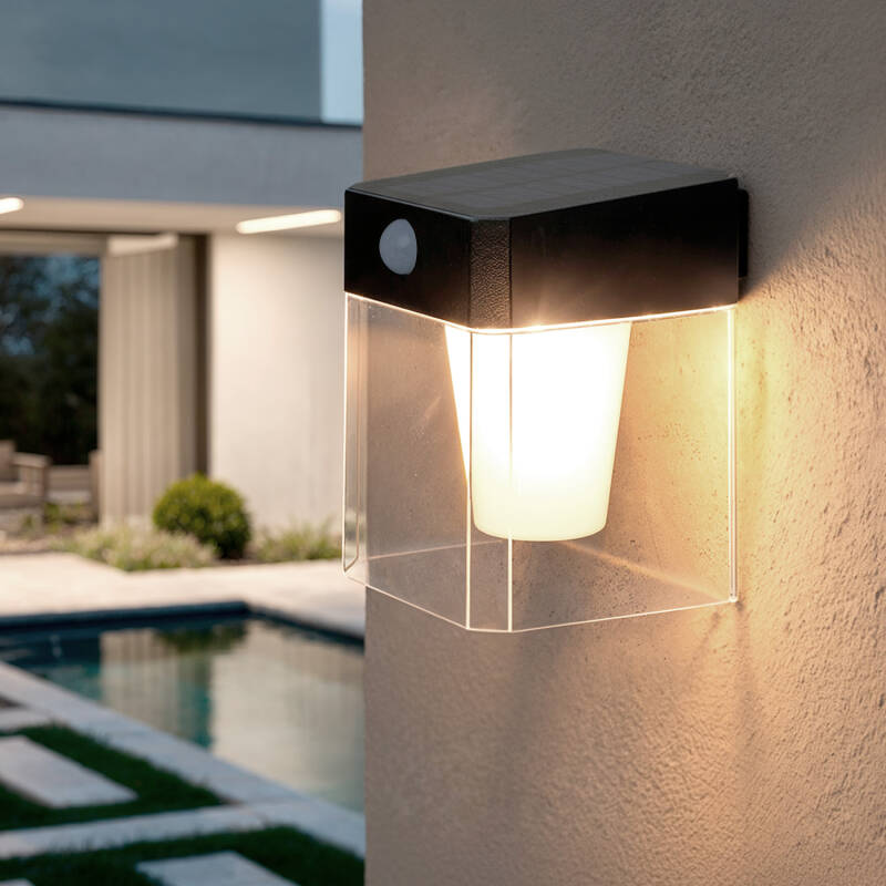 TREVIVO solar buitenwandlamp zwart, afbeelding 5