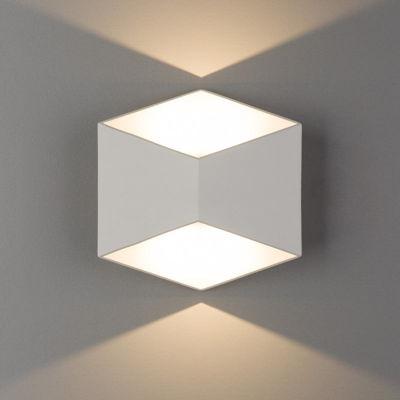 TRIANGLES LED buitenwandlamp wit