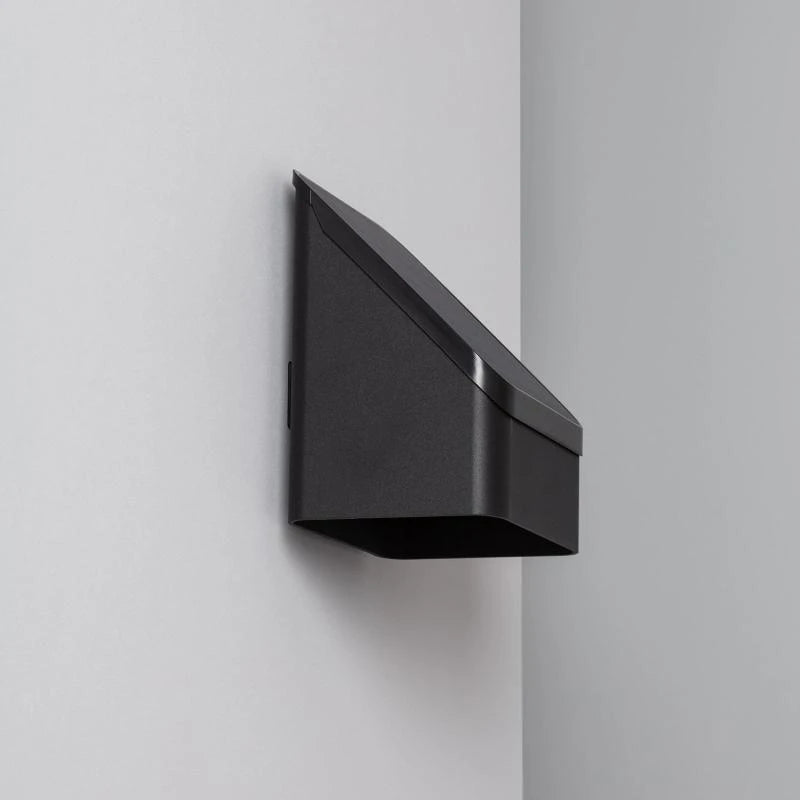 WALDIVO solar buitenwandlamp zwart