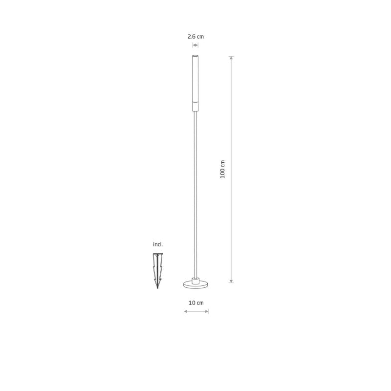 ZOLA LED tuinlamp 100 cm, afbeelding 4