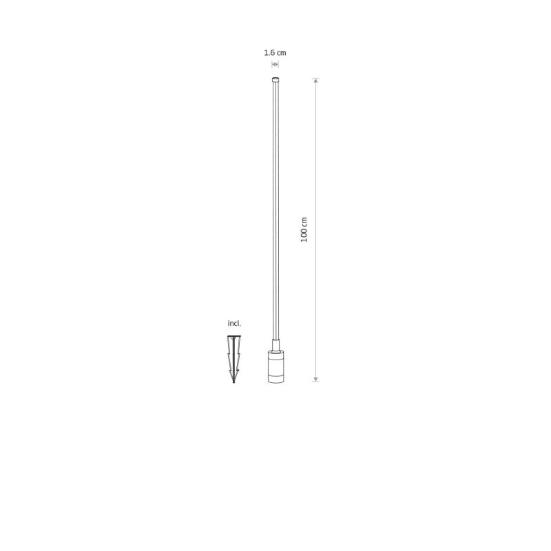 ZURI LED staande tuinlamp zwart, afbeelding 5